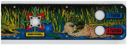 Zaccaria Frogger control panel overlay scan - right